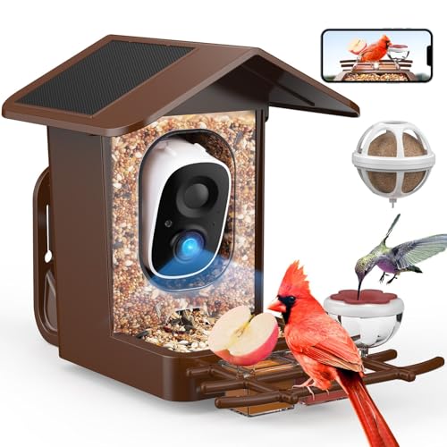 PeckCam® Bird Feeder with Camera Solar Powered