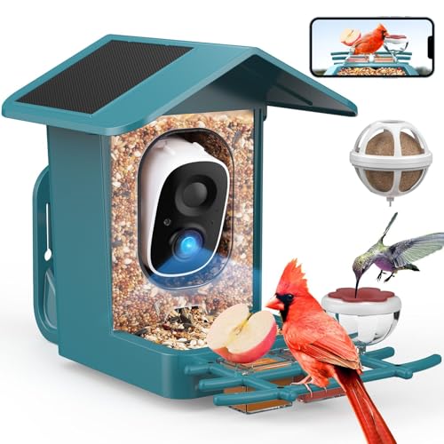 PeckCam® Bird Feeder with Camera Solar Powered