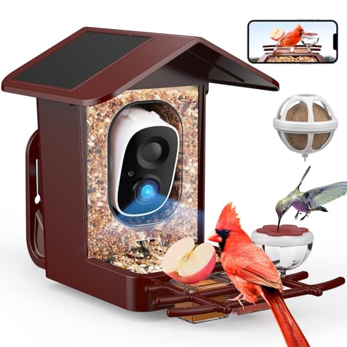 PeckCam® Bird Feeder with Camera Solar Powered