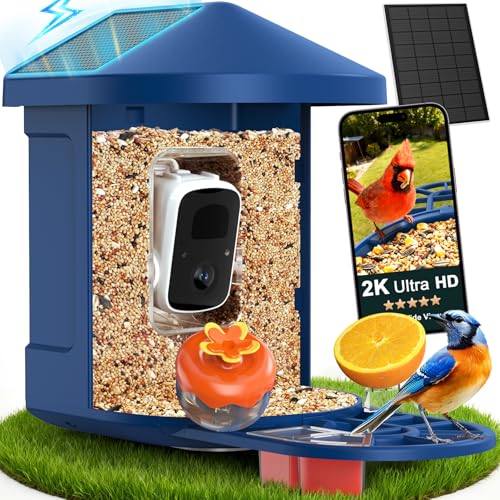 PeckCam® Bird Feeder with Camera with AI Identify 10000+ Birds Species